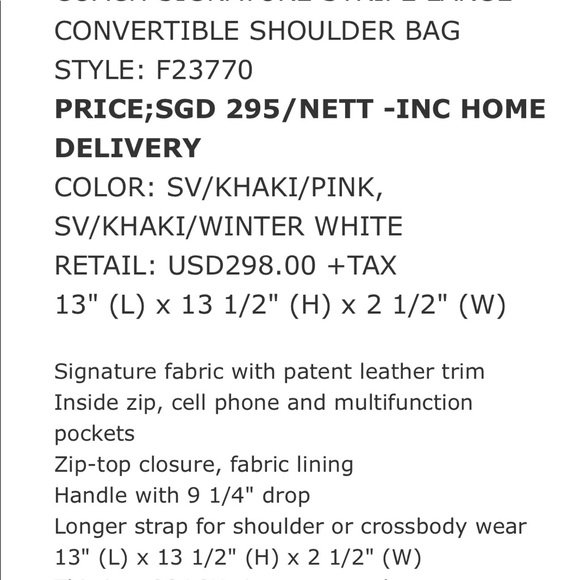 Coach Crossbody - Picture 3 of 6